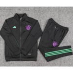 Conjunto Jaqueta e Calça Bayern de Munique Preto Treino 2023/24