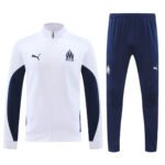 Conjunto Jaqueta e Calça Marseille Branco Treino 2024/25