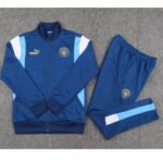 Conjunto Jaqueta e Calça Man City Treino Azul Escuro 2023/24