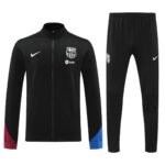 Conjunto Jaqueta e Calça Barcelona Preto Treino 2024/25