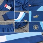 Conjunto Jaqueta e Calça Man City Treino Azul Escuro 2023/24