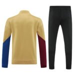 Conjunto Jaqueta e Calça Barcelona Dourado Treino 2024/25