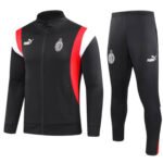 Conjunto Jaqueta e Calça AC Milan Treino Preto 2023/24