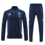 Conjunto Jaqueta Arsenal Treino Calça Azul Escuro 2024/25