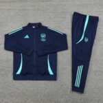 Conjunto Jaqueta Arsenal Treino Calça Azul Escuro 2024/25