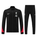 Conjunto Jaqueta e Calça Liverpool Preto Treino 2024/25