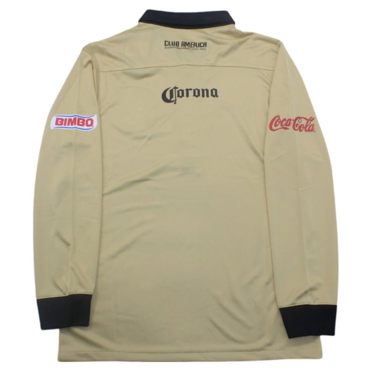 camisa-club-america-aniversario-2011-12-manga-longa-1 Camisa Club América 95 Anos Especial Bege Manga Longa