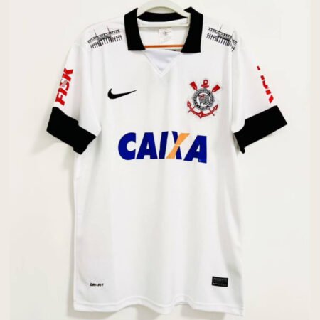 Camisa Corinthians Branca 2013/14 Titular Caixa Masculina