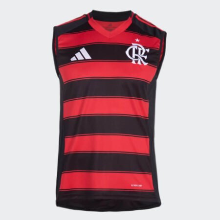 Camisa Regata Flamengo Vermelha Titular 2025/26 Masculina