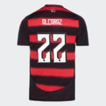 camisa-flamengo-vermelha-2025-alcaraz-22-titular-masculina