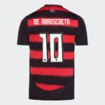 camisa-flamengo-vermelha-2025-de-arrascaeta-10-titular-masculina