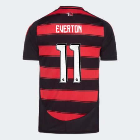 Camisa Flamengo Vermelha Everton #11 2025/26 Titular