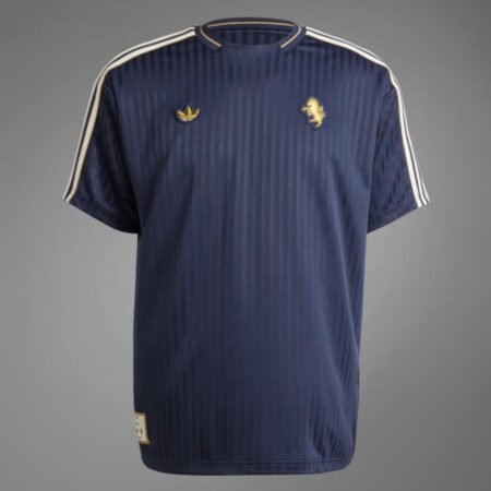 Camisa Juventus Icon Adidas Originals Azul Escuro 2025 Masculina