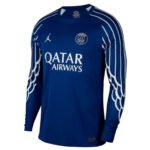 camisa-psg-jordan-azul-escuro-2024-25-fourth-iv-manga-longa