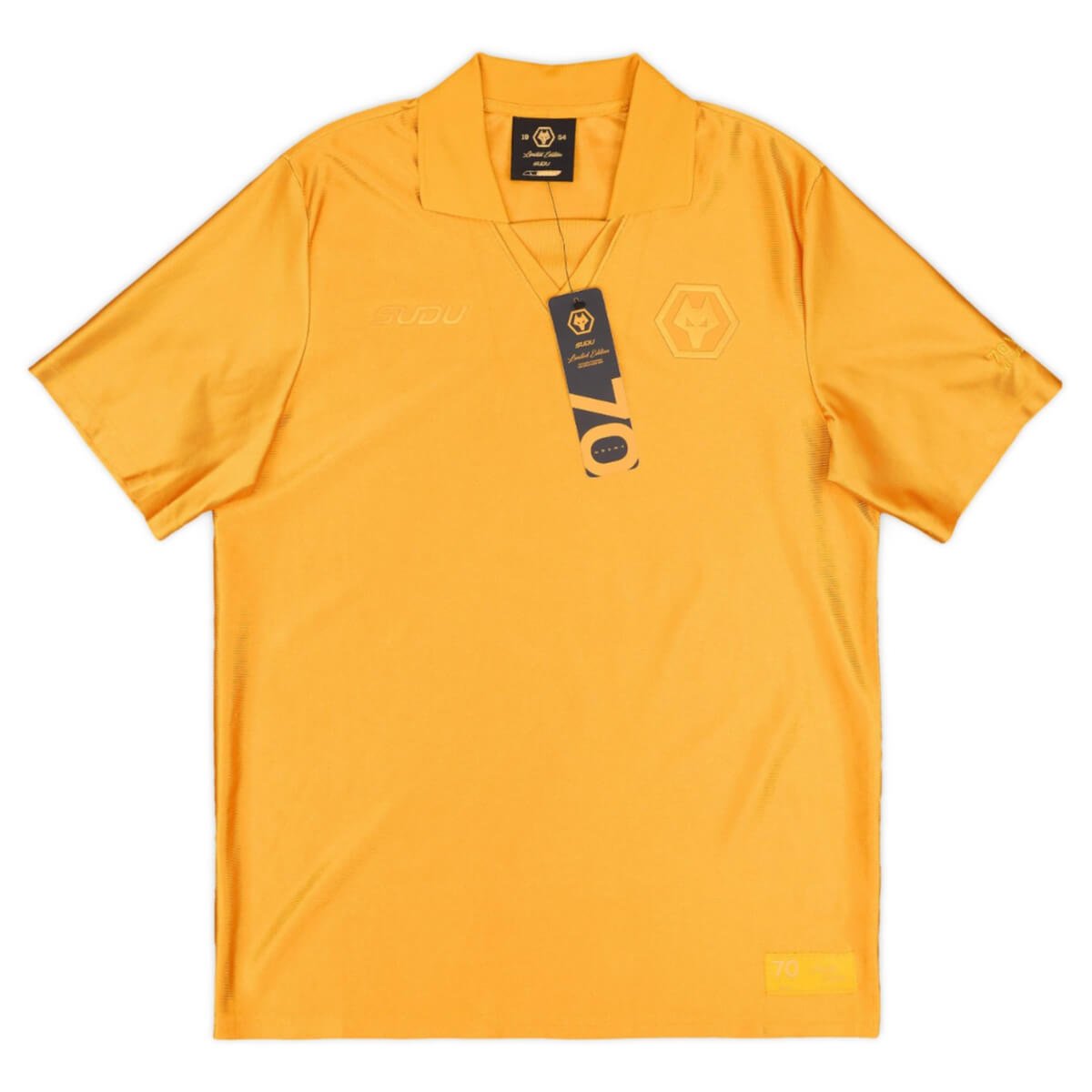 camisa-wolverhampton-wanderers-2024-25-anniversary-amarela Camisa Wolverhampton Amarela Aniversário Especial 2024/25 Masculina