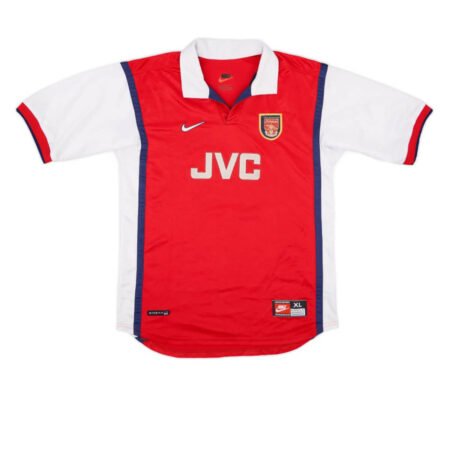 Camisa Arsenal Vermelha 1998 Vermelha Home Masculina