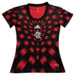 camisa-flamengo-pre-jogo-vermelha-2025-26-feminina