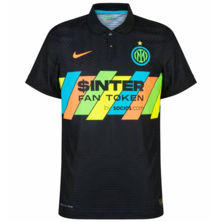 Camisa Inter de Milan Preta 2021/22 Polo Third Masculina