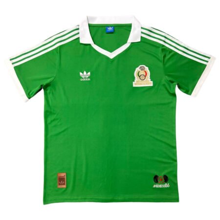 Camisa México Verde 1986 Home Masculina