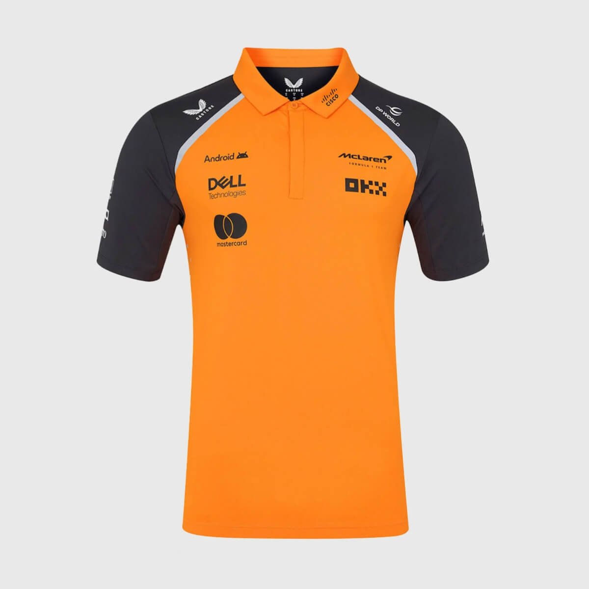 camisa-polo-mclaren-laranja-2025-team-driver-masculina Camisa Polo McLaren F1 Laranja 2025/26 Masculina