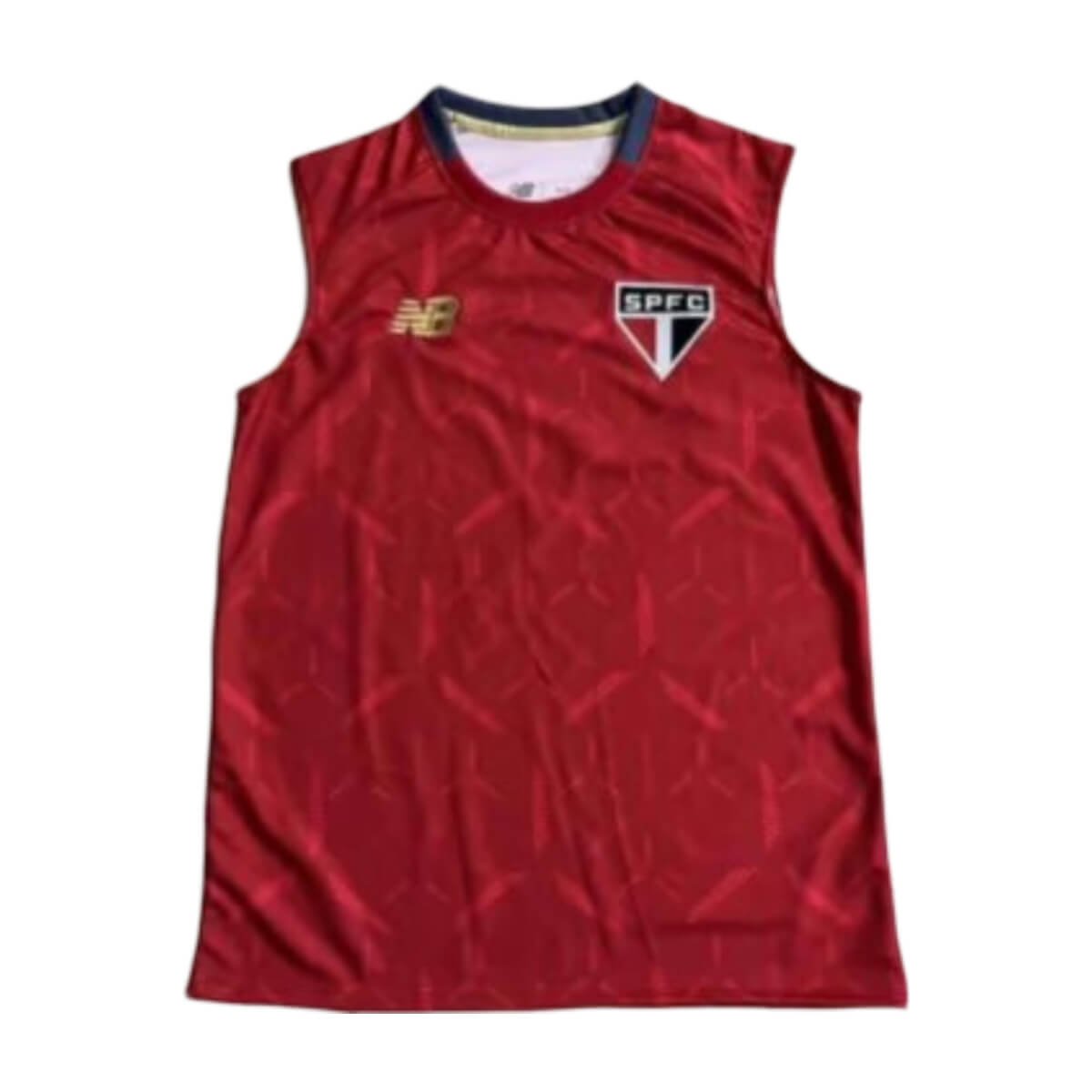 camisa-sao-paulo-regata-treino-vermelho-vinho-2025-26-masculina Camisa Regata São Paulo Treino Vermelha 2025/26 Masculina