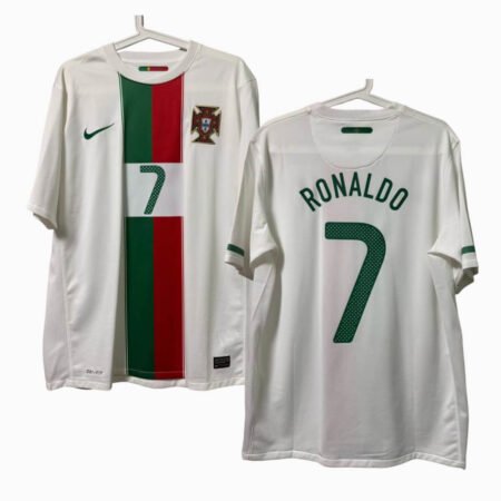 Camisa Portugal Branca 2010 Copa Cristiano Ronaldo 7 Masculina