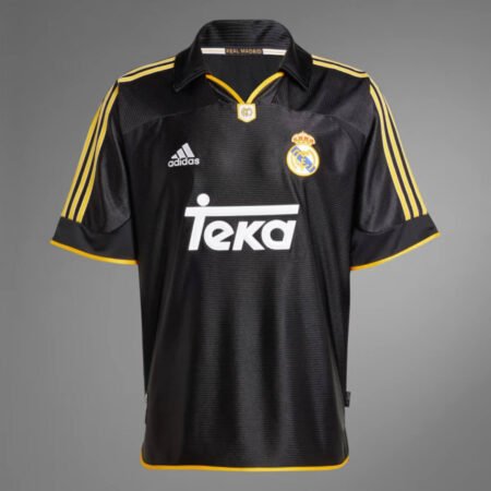 Camisa Real Madrid 1999/00 Preta Teka Retrô Masculina
