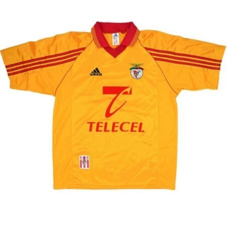 Camisa Benfica Dourada 1999/2000 Adidas Masculina