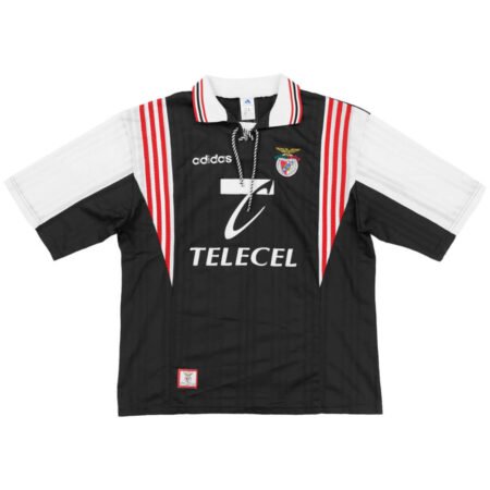 Camisa Benfica Preta Telecel 1997/98 Away Masculina