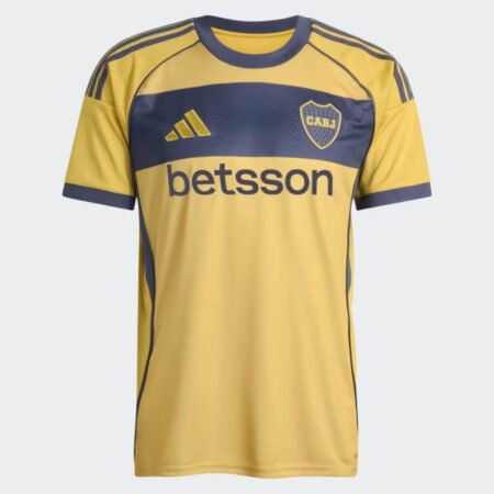 Camisa Boca Juniors Amarela 2025/26 Reserva Masculina