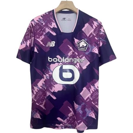 Camisa Lille Losc Roxo 2025/26 Quarta Masculina