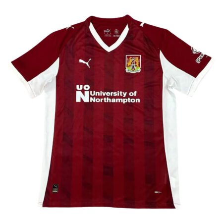 Camisa Northampton Town FC Vermelha 2025/26 Home Masculina