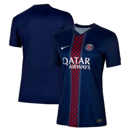 Camisa PSG Azul Escuro 2025/26 Home Feminina