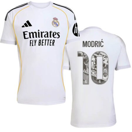 Camisa Real Madrid Branca Modric #10 2025/26 Home Masculina