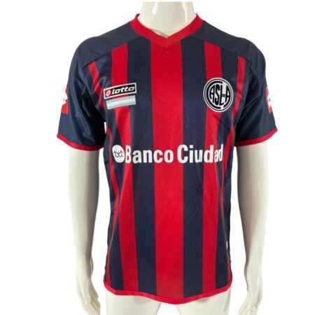 Camisa San Lorenzo 2014/15 Vermelha/Azul Home Masculina