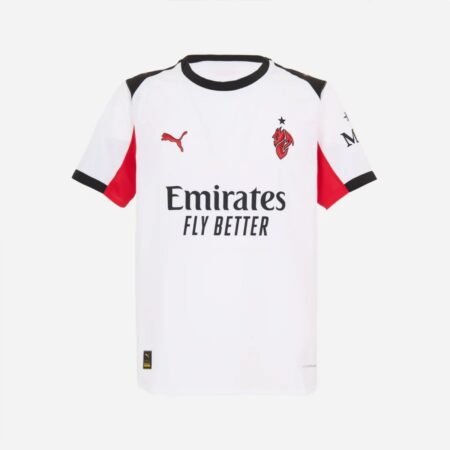 Camisa AC Milan Branca 2025/26 Diavoletto Away Jogador
