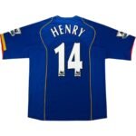 camisa-arsenal-fc-azul-henry-14-2005-06-third-masculina