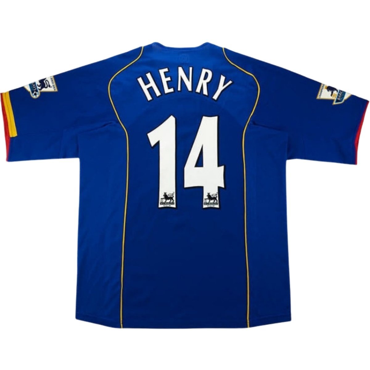 camisa-arsenal-fc-azul-henry-14-2005-06-third-masculina- Camisa Arsenal FC Azul Henry #14 2005/06 Third Masculina