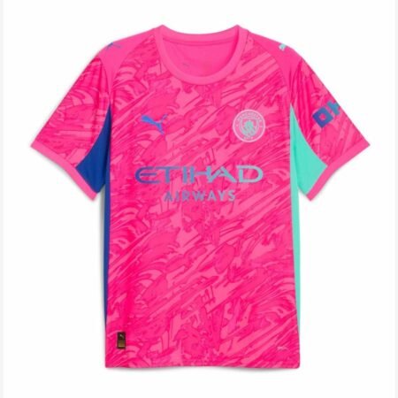 Camisa Manchester City Rosa 2025/26 Goleiro Masculina