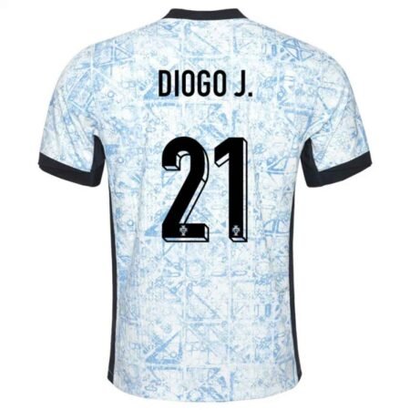 Camisa Portugal Diogo Jota #21 Azul 2024/25 Away