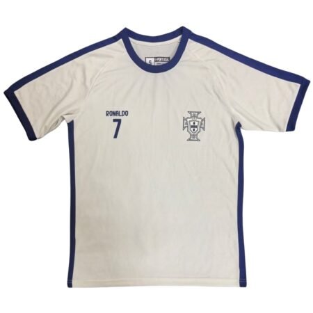 Camisa Portugal Bege Treino CR7 2025/26 Masculina