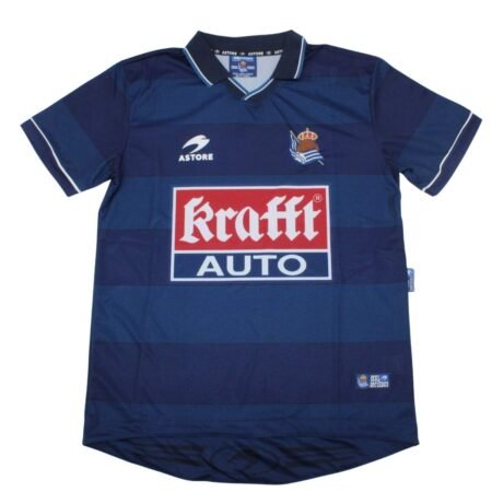 Camisa Real Sociedad Azul 1998 Home Masculina