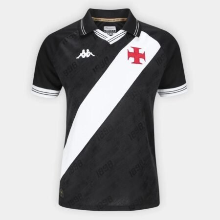 Camisa Vasco da Gama Preta 2025/26 Titular Feminina