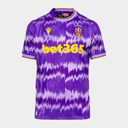 Camisa Stoke City Roxo 2025/26 Away Masculina