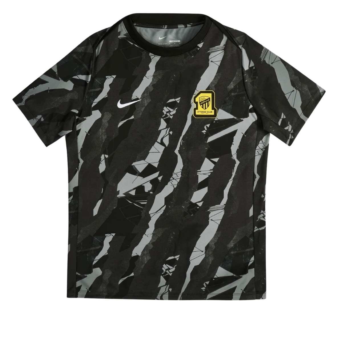 camisa-al-ittihad-fc-preta-2025-26-pre-jogo-masculina (2) Camisa Al-Ittihad FC Preta 2025/26 Pré-jogo Masculina