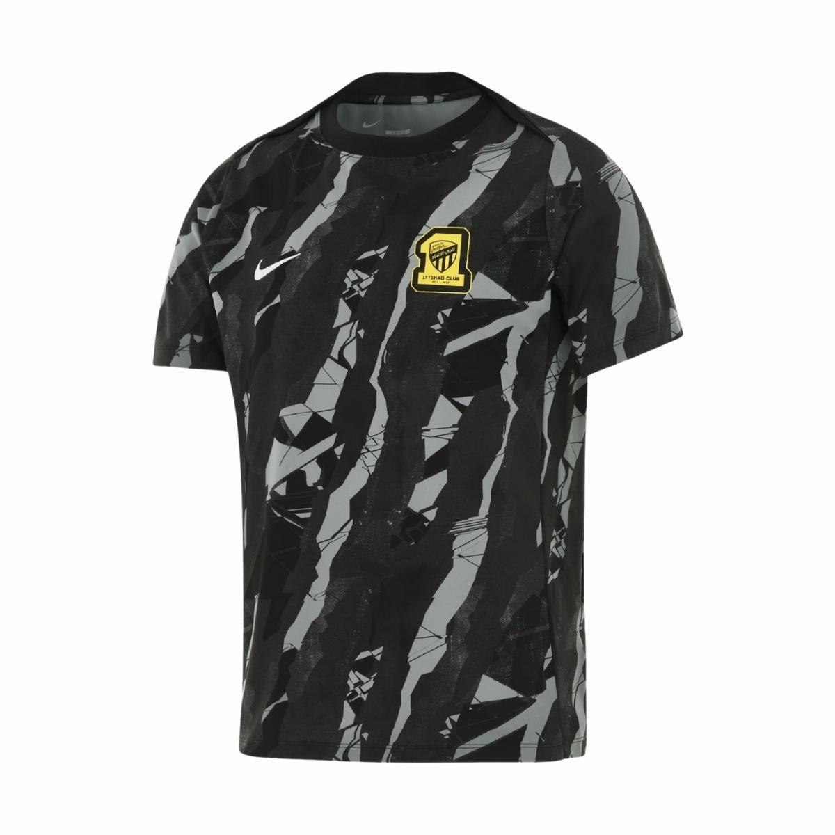 camisa-al-ittihad-fc-preta-2025-26-pre-jogo-masculina Camisa Al-Ittihad FC Preta 2025/26 Pré-jogo Masculina