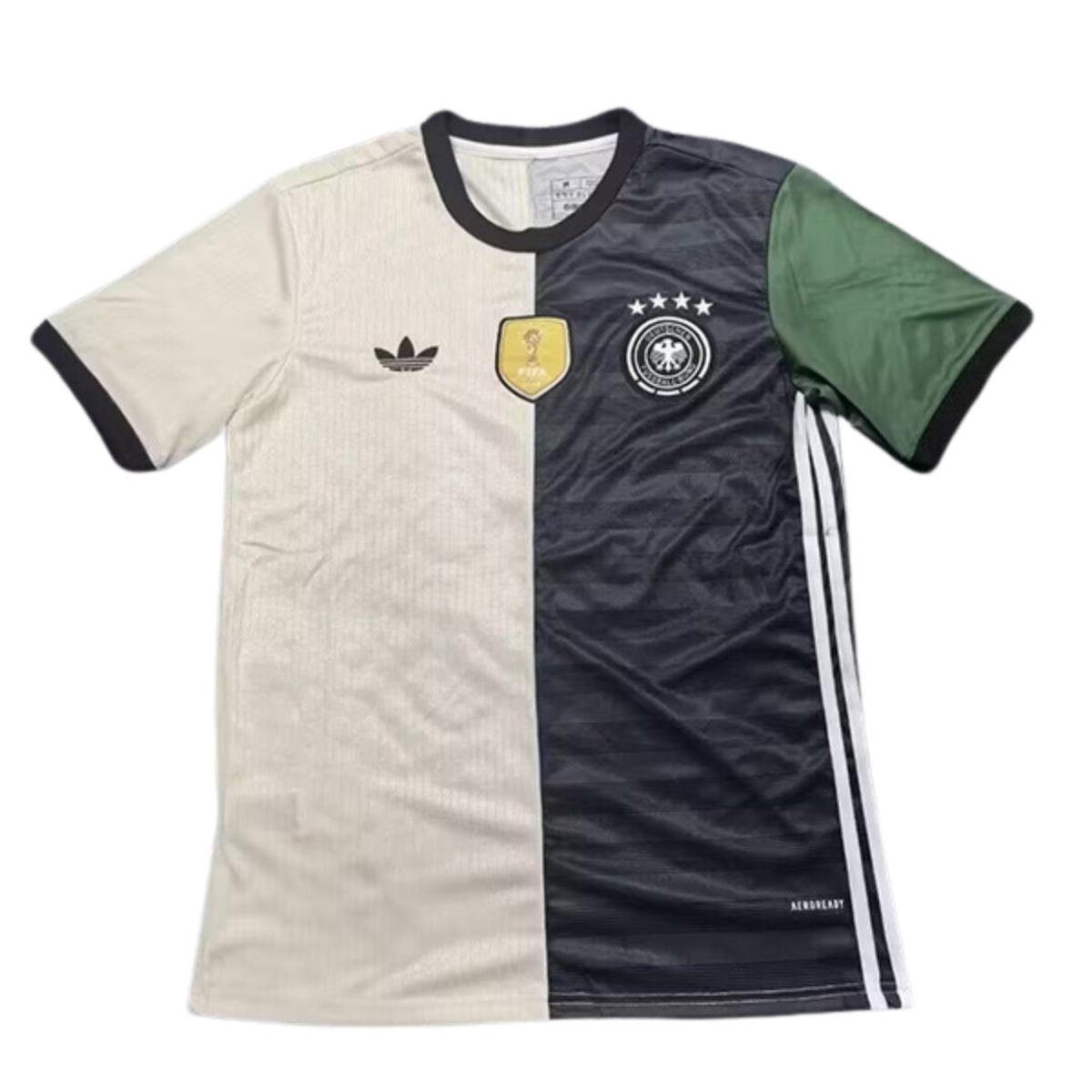 camisa-alemanha-mashup-Kimmich-alemanha-100-anos-branca-verde Camisa Alemanha Mashup Kimmich 100 Anos Branca/Verde Masculina