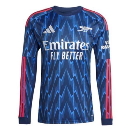 Camisa Arsenal FC Azul 2025/26 Away II Manga Longa