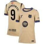 camisa-barcelona-amarela-lewandowski-2025-26-away-masculina