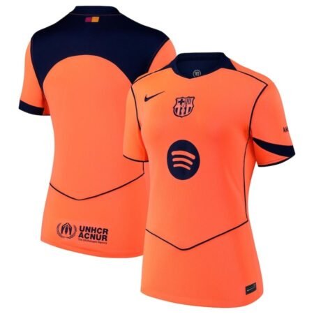 Camisa Barcelona Laranja 2025/26 Third Total 90 Feminina